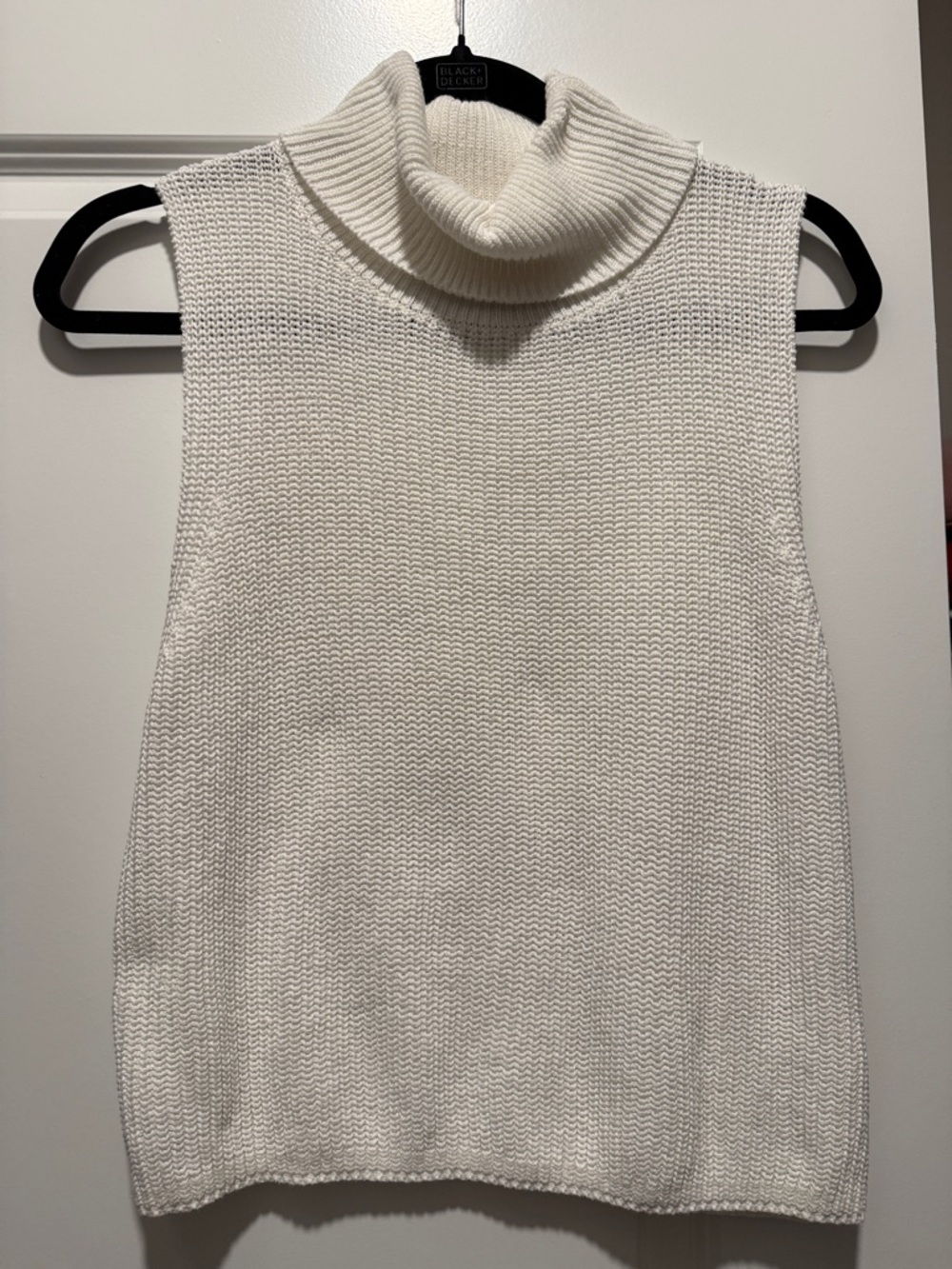 Le Lis Cream Sleeveless Cowl Neck Sweater